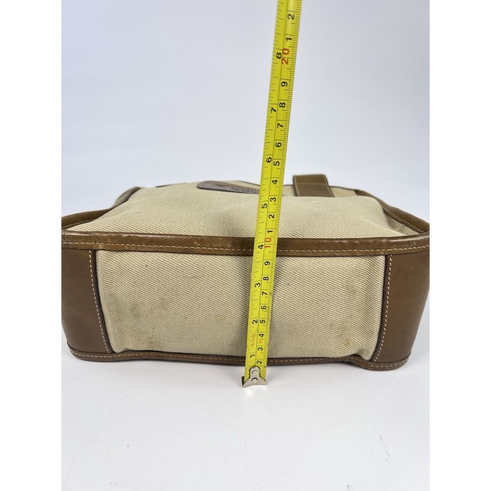 Vintage Ghurka Marley Hodgson No 70 Chukka Stadium Tote Bag Khaki Canvas Leather - Picture 6 of 12